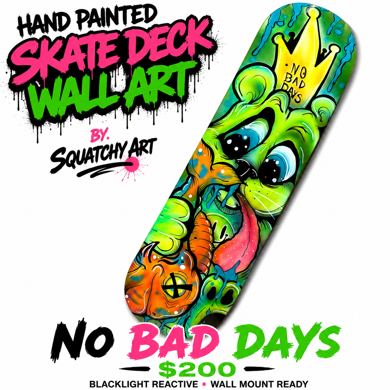 Hand Painted Skate Decks
