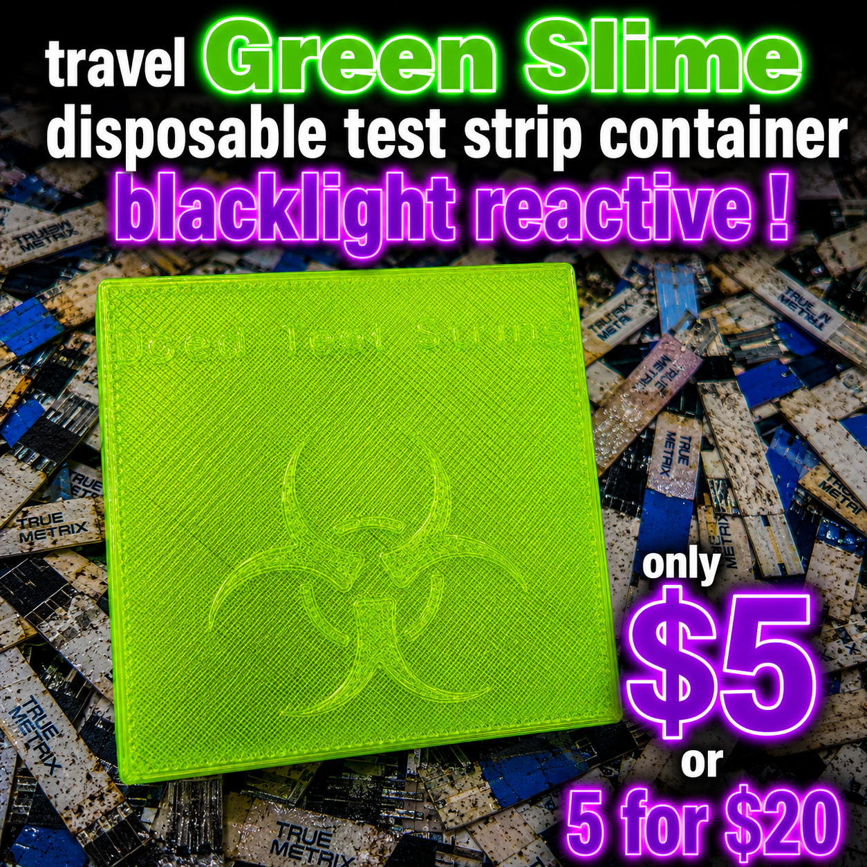 Disposable Test Strip Travel Containers