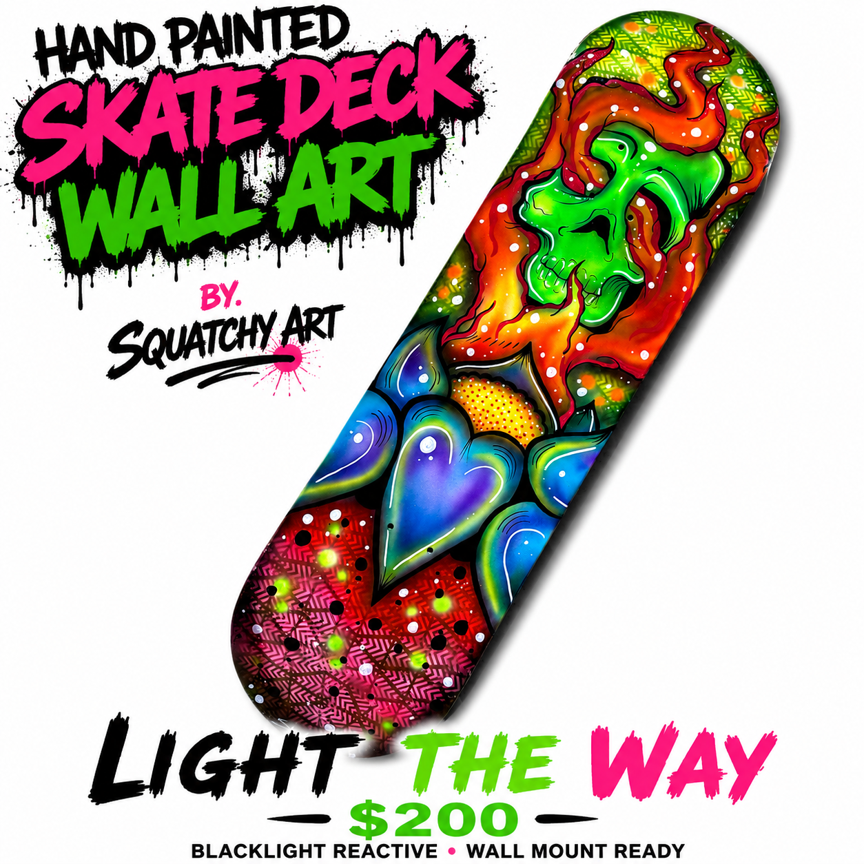 Hand Painted Skate Decks