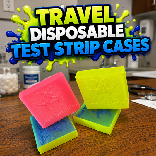 Disposable Test Strip Travel Containers