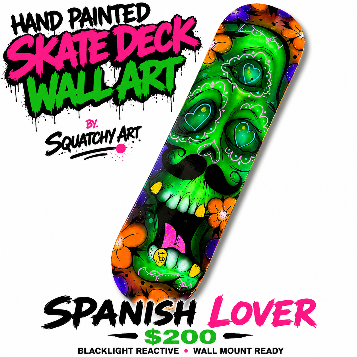 Hand Painted Skate Decks